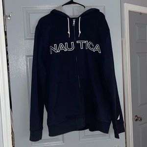 Nautica zip up jacket hoodie